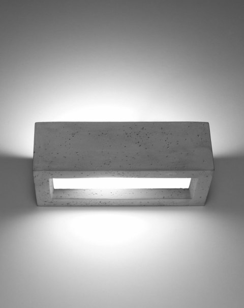 POZIOMY BETONOWY KINKIET, PROSTOKĄT, LOFT, 30 cm POZIOMY BETONOWY KINKIET, PROSTOKĄT, LOFT, 30 cm