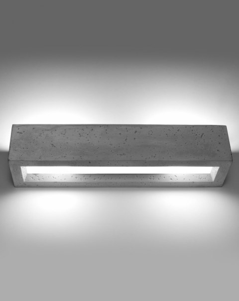 POZIOMY BETONOWY KINKIET, PROSTOKĄT, LOFT, 50 cm POZIOMY BETONOWY KINKIET, PROSTOKĄT, LOFT, 50 cm