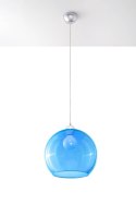 Lampa wisząca BALL błękitna