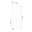 Lampa wisząca WEZYR 3 biała