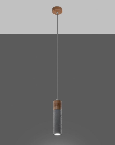 Lampa wisząca ZANE 1 szara Lampa wisząca ZANE 1 szara