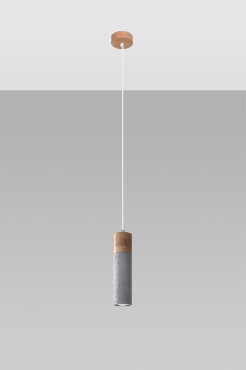 Lampa wisząca ZANE 1 szara Lampa wisząca ZANE 1 szara