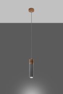Lampa wisząca ZANE 1 szara