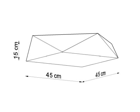 NOWOCZESNY CZARNY PLAFON, 45 cm, E27, DO LOKALU NOWOCZESNY CZARNY PLAFON, 45 cm, E27, DO LOKALU