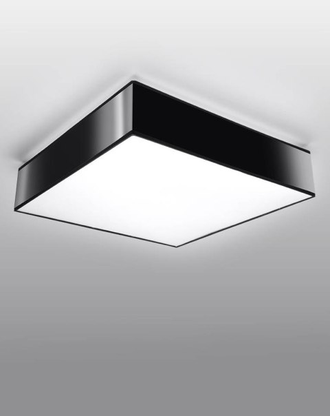 NOWOCZESNY CZARNY PLAFON, KWADRAT 25 cm, SALON E27 NOWOCZESNY CZARNY PLAFON, KWADRAT 25 cm, SALON E27