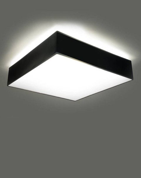 NOWOCZESNY CZARNY PLAFON, KWADRAT 25 cm, SALON E27 NOWOCZESNY CZARNY PLAFON, KWADRAT 25 cm, SALON E27