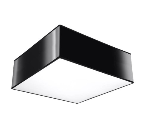 NOWOCZESNY CZARNY PLAFON, KWADRAT 25 cm, SALON E27 NOWOCZESNY CZARNY PLAFON, KWADRAT 25 cm, SALON E27