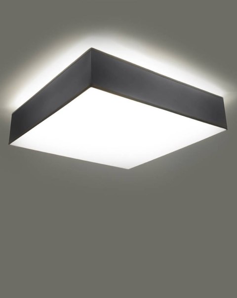 NOWOCZESNY SZARY PLAFON, KWADRAT 25 cm, SALON, E27 NOWOCZESNY SZARY PLAFON, KWADRAT 25 cm, SALON, E27