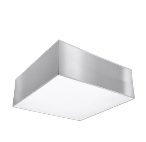 NOWOCZESNY SZARY PLAFON, KWADRAT 25 cm, SALON, E27 NOWOCZESNY SZARY PLAFON, KWADRAT 25 cm, SALON, E27