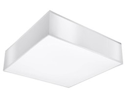 NOWOCZESNY BIAŁY PLAFON, KWADRAT 35 cm, SALON, E27