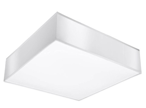 NOWOCZESNY BIAŁY PLAFON, KWADRAT 35 cm, SALON, E27