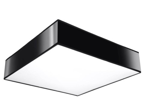 NOWOCZESNY CZARNY PLAFON, KWADRAT 45 cm SALON, E27 NOWOCZESNY CZARNY PLAFON, KWADRAT 45 cm SALON, E27
