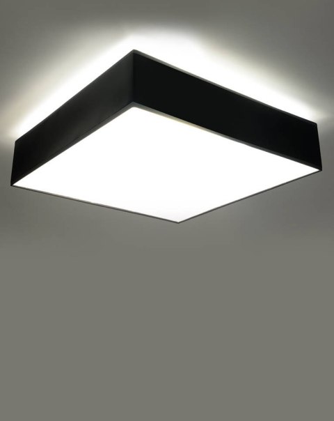 NOWOCZESNY CZARNY PLAFON, KWADRAT 55 cm SALON, E27 NOWOCZESNY CZARNY PLAFON, KWADRAT 55 cm SALON, E27