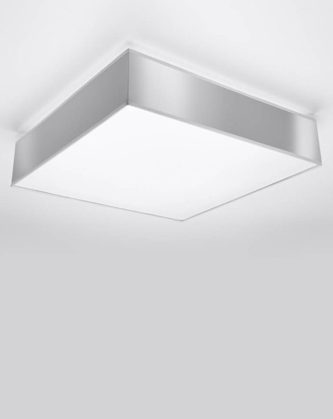 NOWOCZESNY SZARY PLAFON, KWADRAT 55 cm, SALON, E27 NOWOCZESNY SZARY PLAFON, KWADRAT 55 cm, SALON, E27