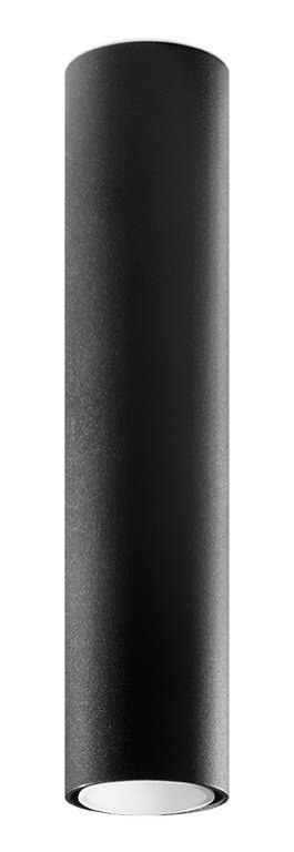 NOWOCZESNY CZARNY PLAFON, METAL, GU10, RURKA 40 CM NOWOCZESNY CZARNY PLAFON, METAL, GU10, RURKA 40 CM