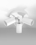 NOWOCZESNA BIAŁA LAMPA, REGULOWANY SPOT, 3 x GU10