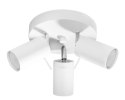 NOWOCZESNA BIAŁA LAMPA, REGULOWANY SPOT, 3 x GU10