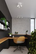 NOWOCZESNA BIAŁA LAMPA, REGULOWANY SPOT, 3 x GU10
