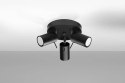NOWOCZESNA CZARNA LAMPA, REGULOWANY SPOT, 3 x GU10