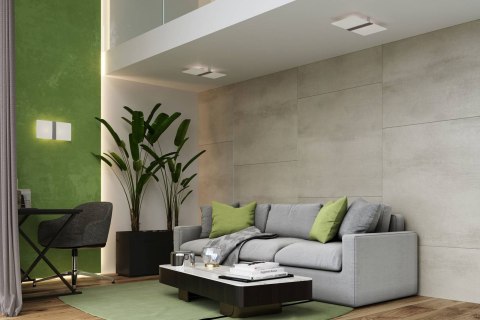 PLAFON AZALIA, BIAŁE SZKŁO, STAL, PROSTOKĄT, SALON PLAFON AZALIA, BIAŁE SZKŁO, STAL, PROSTOKĄT, SALON