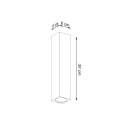 DREWNIANA LAMPA, KWADRAT, 30 CM, LOFT, PLAFON
