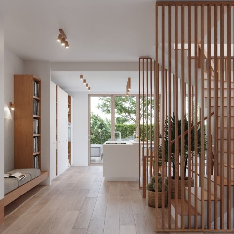 DREWNIANA LAMPA NATURALNA, DĄB, SPOT, 2 x GU10