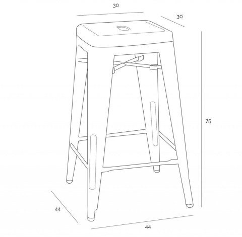 METALOWY HOKER LOFT ARTPRO - ŻÓŁTY, INDUSTRIALNY STOŁEK BAROWY, 75 CM METALOWY HOKER LOFT ARTPRO - ŻÓŁTY, INDUSTRIALNY STOŁEK BAROWY, 75 CM