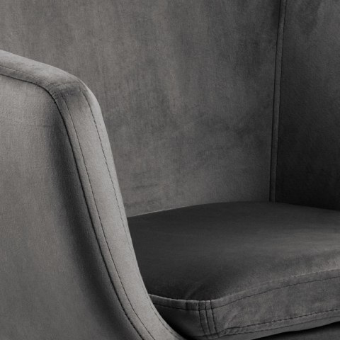 Fotel biurowy na kółkach VIC szary, elegancki Fotel biurowy na kółkach VIC szary, elegancki
