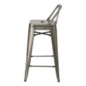 METALOWY HOKER LOFT ARTPRO Z OPARCIEM, INDUSTRIALNY, DO KUCHNI 67 CM