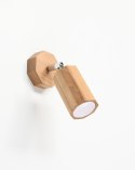 NOWOCZESNY DREWNIANY KINKIET, REGULOWANY, LOFT