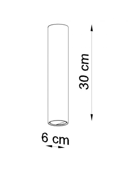 NOWOCZESNY BIAŁY PLAFON, METAL, GU10, RURKA 30 CM NOWOCZESNY BIAŁY PLAFON, METAL, GU10, RURKA 30 CM