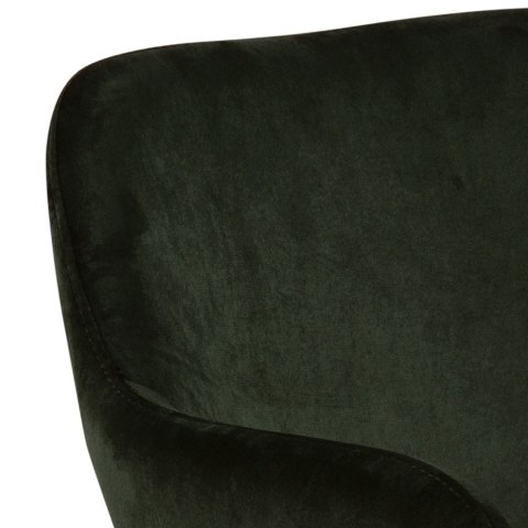 CIEMNE ZIELONE KRZESŁO GLAMOUR, DO JADALNI, Z PODŁOKIETNIKAMI, TAPICEROWANE CIEMNE ZIELONE KRZESŁO GLAMOUR, DO JADALNI, Z PODŁOKIETNIKAMI, TAPICEROWANE