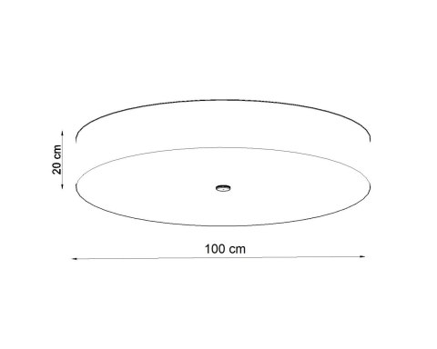 NOWOCZESNY BIAŁY PLAFON, OKRĄGŁY, 100 cm, 6 x E27 NOWOCZESNY BIAŁY PLAFON, OKRĄGŁY, 100 cm, 6 x E27