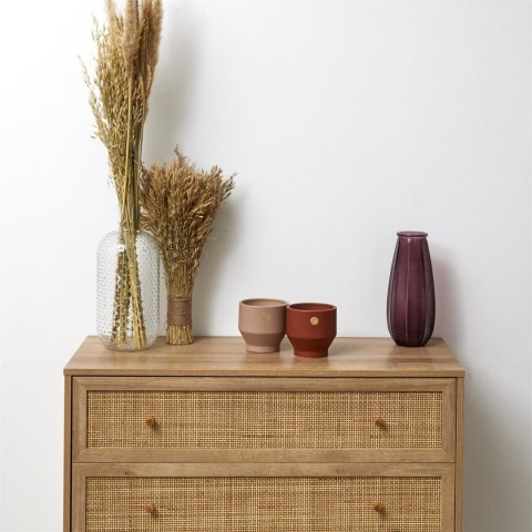 KOMODA BOHO, PLECIONKA, NATURALNA, DO SALONU, 3 SZUFLADY, RATTAN, DĄB KOMODA BOHO, PLECIONKA, NATURALNA, DO SALONU, 3 SZUFLADY, RATTAN, DĄB