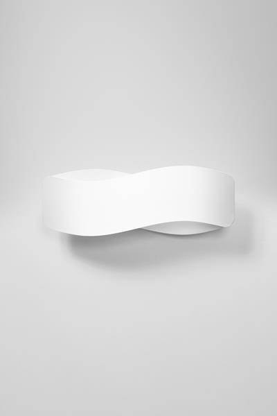 ASYMETRYCZNY POZIOMY KINKIET, BIAŁY, 40 cm, LAMPA ASYMETRYCZNY POZIOMY KINKIET, BIAŁY, 40 cm, LAMPA