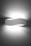 ASYMETRYCZNY POZIOMY KINKIET, BIAŁY, 40 cm, LAMPA
