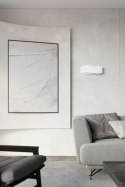 ASYMETRYCZNY POZIOMY KINKIET, BIAŁY, 40 cm, LAMPA