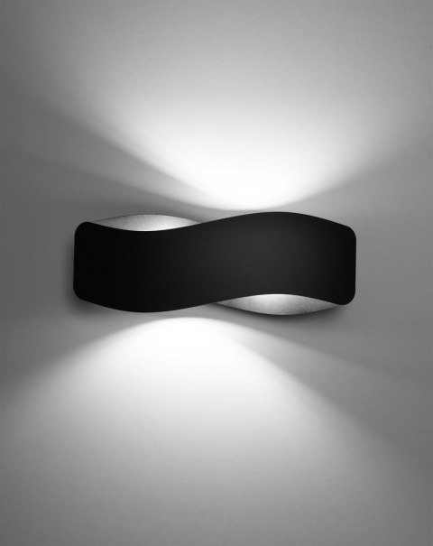 ASYMETRYCZNY POZIOMY KINKIET, CZARNY, 40 cm, LAMPA ASYMETRYCZNY POZIOMY KINKIET, CZARNY, 40 cm, LAMPA