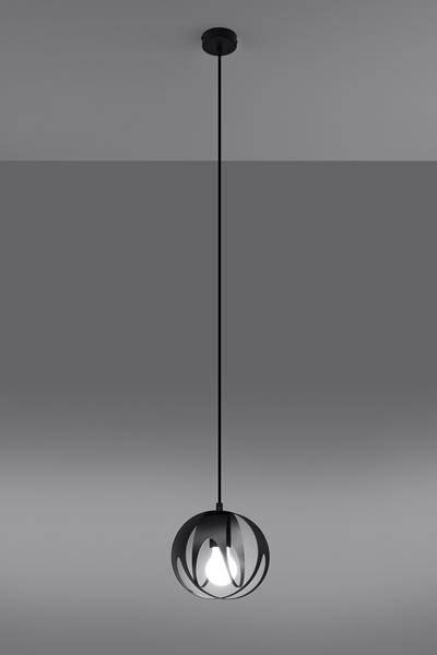 Lampa wisząca TULOS 1 czarna Lampa wisząca TULOS 1 czarna
