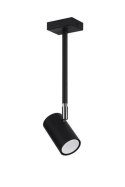CZARNY METALOWY PLAFON, REGULOWANY HALOGEN GU10