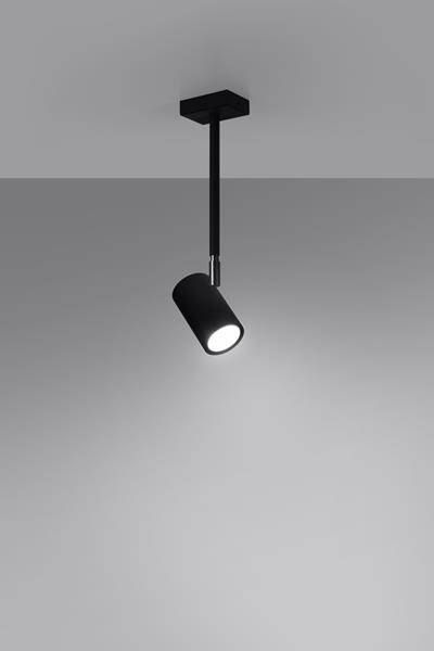 CZARNY METALOWY PLAFON, REGULOWANY HALOGEN GU10 CZARNY METALOWY PLAFON, REGULOWANY HALOGEN GU10