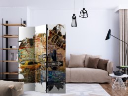 Parawan 3-częściowy - New York Collage