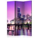 Parawan 3-częściowy - Purpurowe Melbourne