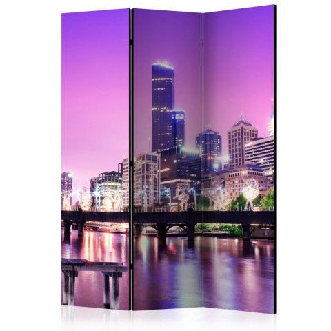 Parawan 3-częściowy - Purpurowe Melbourne Parawan 3-częściowy - Purpurowe Melbourne