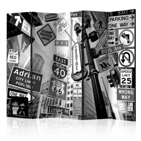 Parawan 5-częściowy - Drogi na Manhattan II