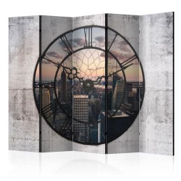 Parawan 5-częściowy - NYC Time Zone II