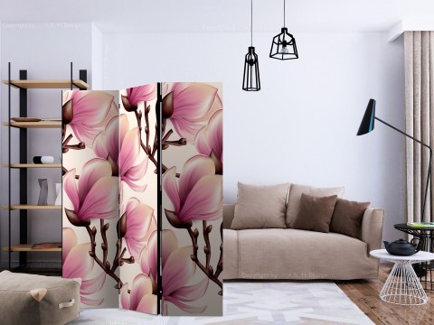 Parawan 3-częściowy - Kwitnące magnolie Parawan 3-częściowy - Kwitnące magnolie
