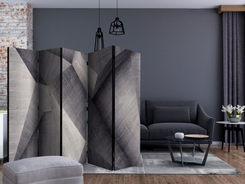 Parawan 5-częściowy - Betonowe Bryły 3D, Loft Parawan 5-częściowy - Betonowe Bryły 3D, Loft
