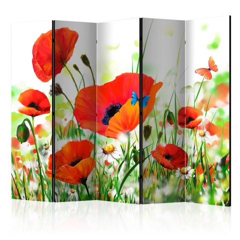 Parawan 5-częściowy - Country poppies II Parawan 5-częściowy - Country poppies II