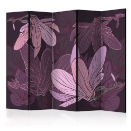 Parawan 5-częściowy - Dreamy flowers II